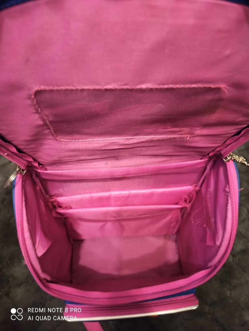 Tornister/plecak usztywniany dla dziewczynki