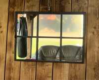Lustro okno żeliwne loft