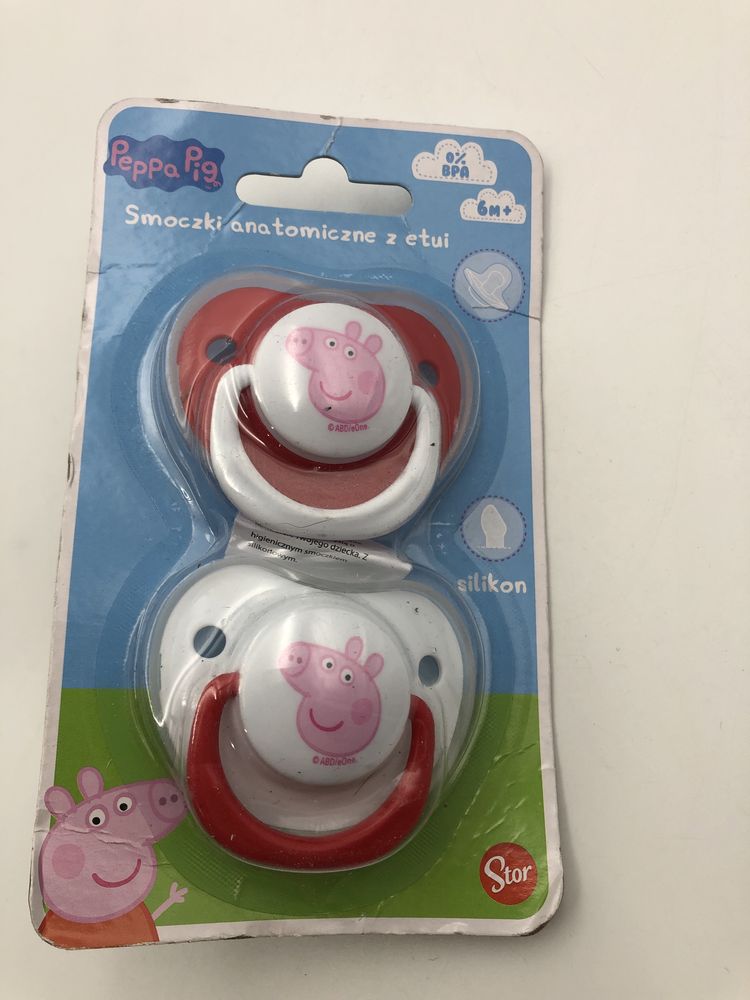 Smoczki anatomiczne z etui 2 sztuki Peppa Pig 6 M