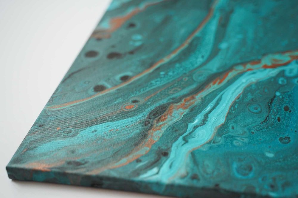 Duży abstrakcyjny obraz "Mgławica nieskończoności" 70x100 cm