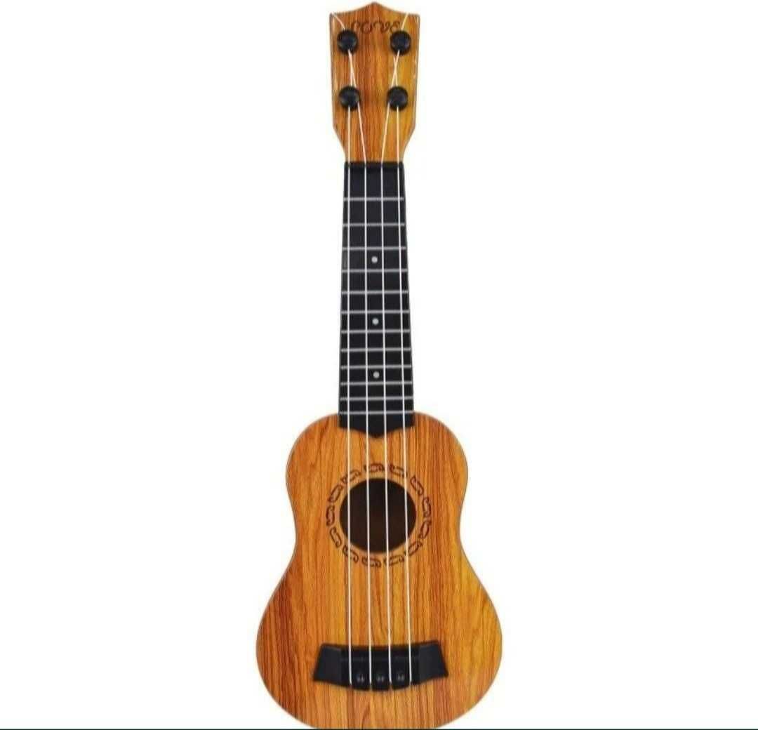 Gitara ukulele dla dzieci brązowe 35cm.