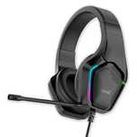 Auscultadores Gaming RGB Lighting + Adapt. Áudio de 3,5 mm incluído