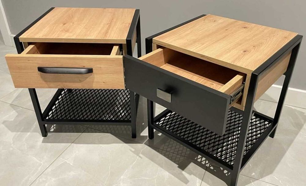 Szafka Nocna Loft Industrial Trwałość Elegancja