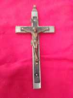 Crucifixo grande em metal para fio bom estado só 8€