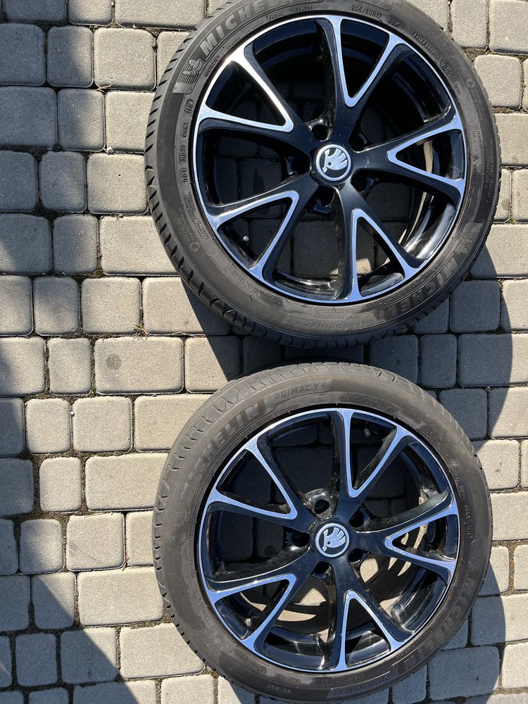 Felgi 5x112 17 cali Skoda Octavia Superb Rapid opony 215/55/17