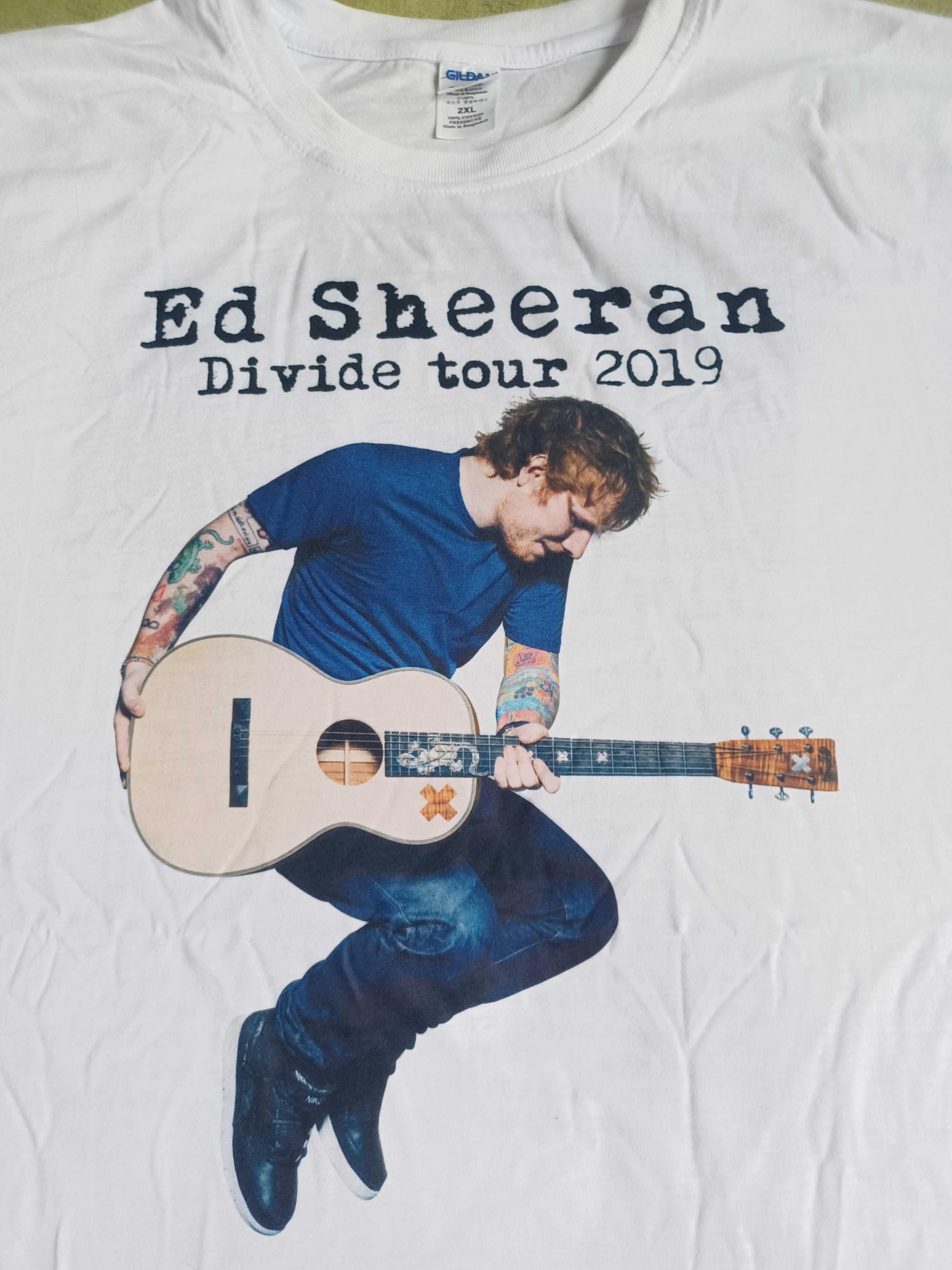 Ed Sheeran Divide Tour 2019 Koszulka T-shirt XXL 2XL Nowa Unikat !