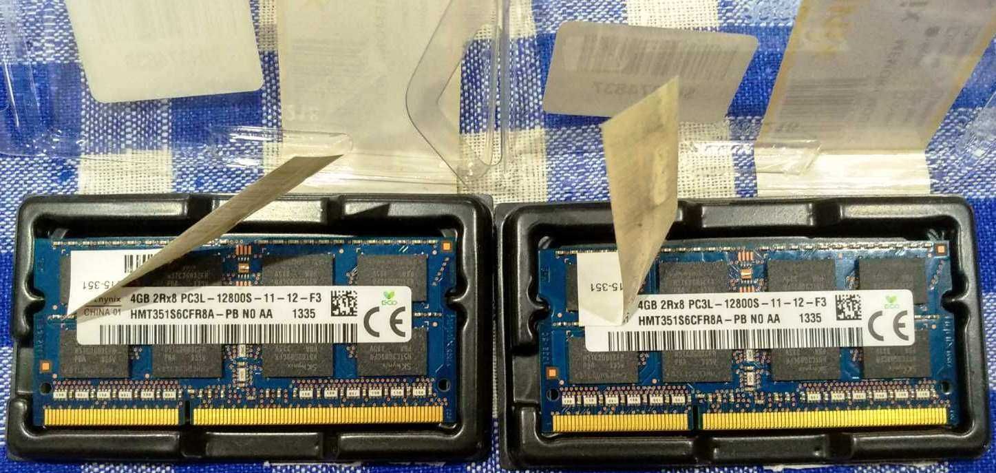 Оперативная память  SODIMM SK hynix DDR3L 4Gb 1600MHz PC3L-12800S  Б/У