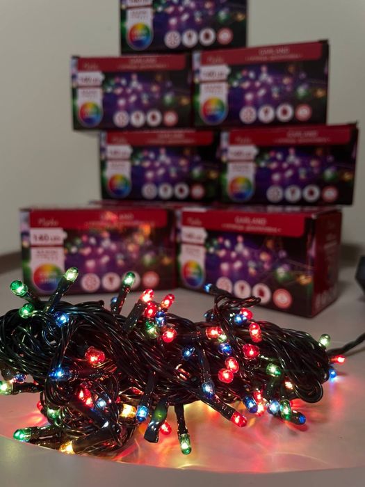 Гірлянда новорічна 5,5м 140лед,led, гірлянда на ялинку!