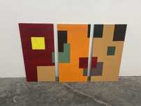 Conjunto de quadros coloridos