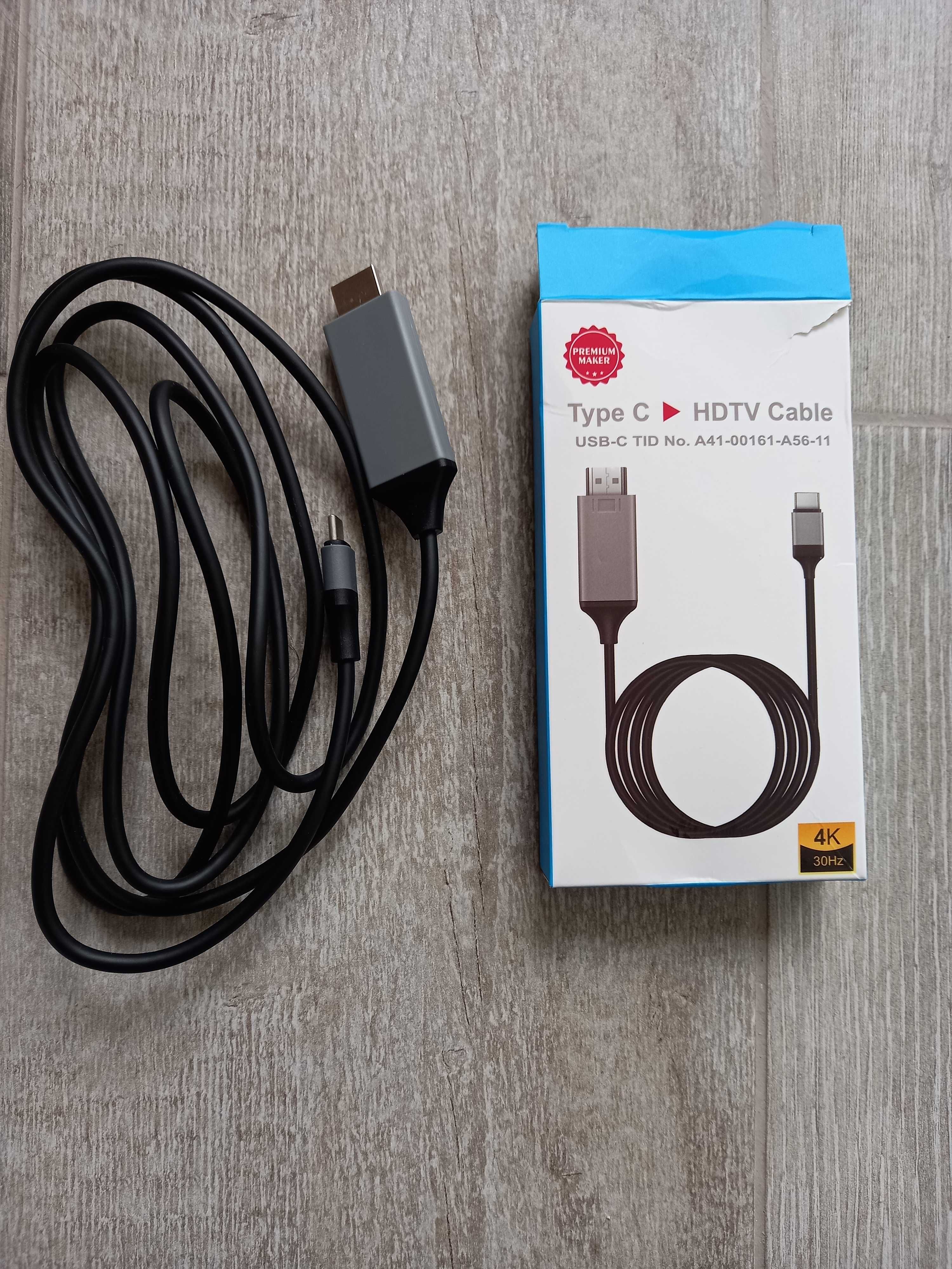 Cabo HDMI com porta USB de tipo C