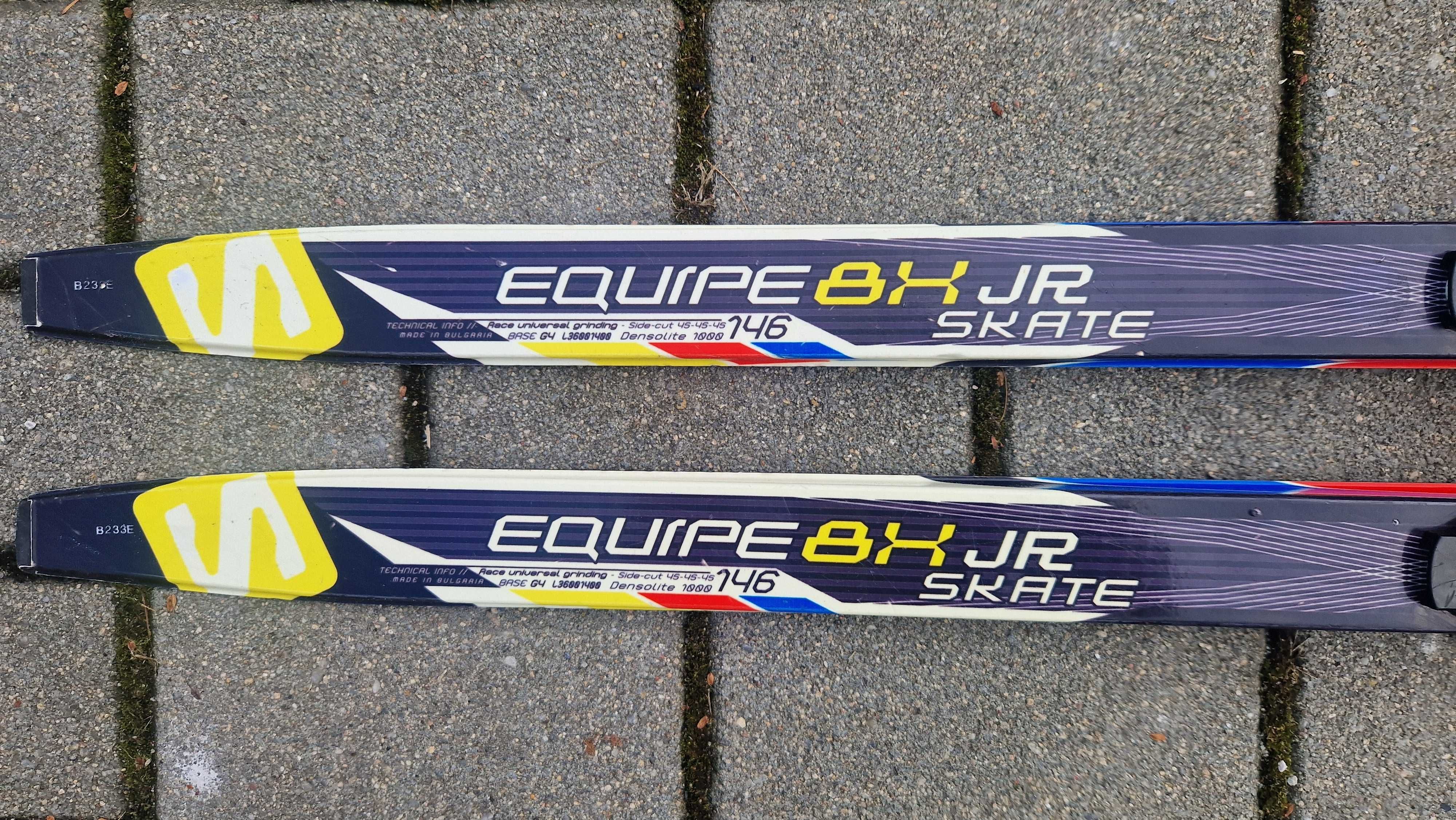 Narty biegowe Salomon Equipe 8X Junior JR Skate 146 cm SNS Pilot Łyżwa
