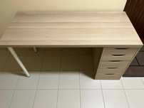 Biurko Alex Ikea z kontenerkiem 140 cm x 60 cm