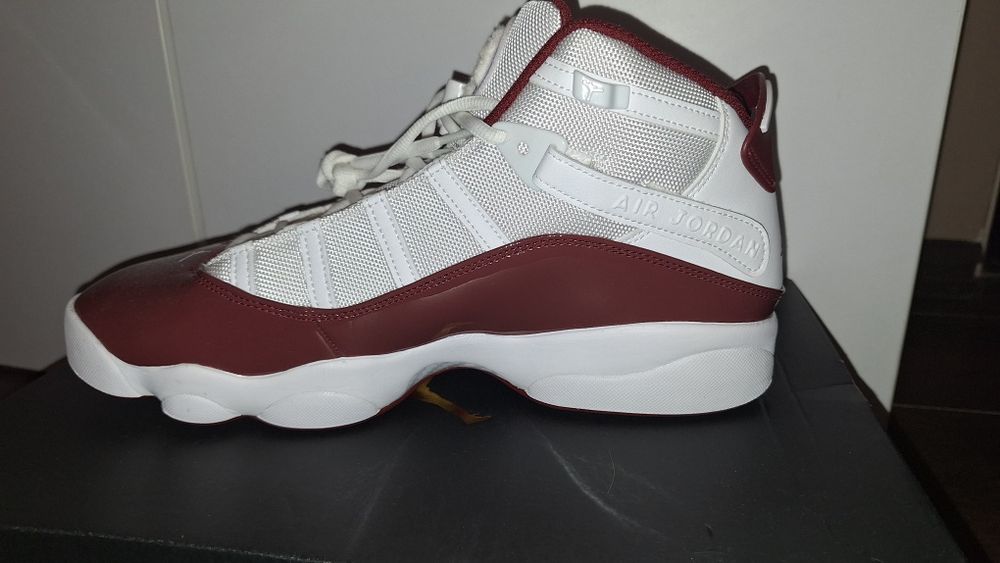 Nowe Jordan 6 Rings 46 Red Cherry Burgundy White