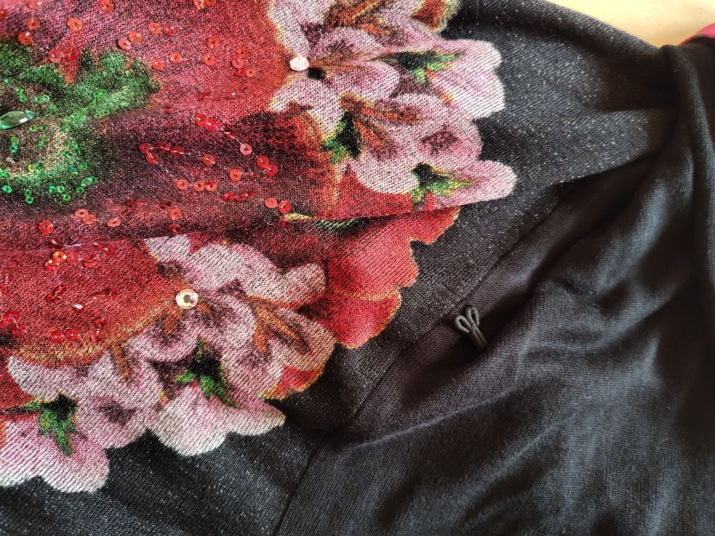 Elegancki sweter, narzutka Desigual - r.M
