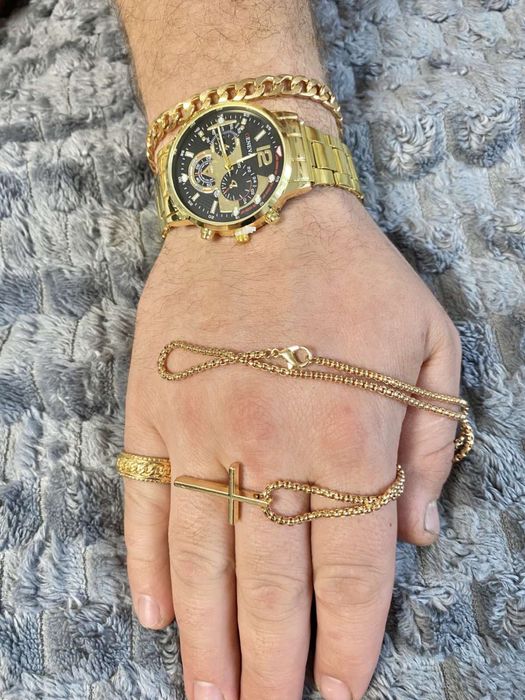 Набір біжутерії золото срібло