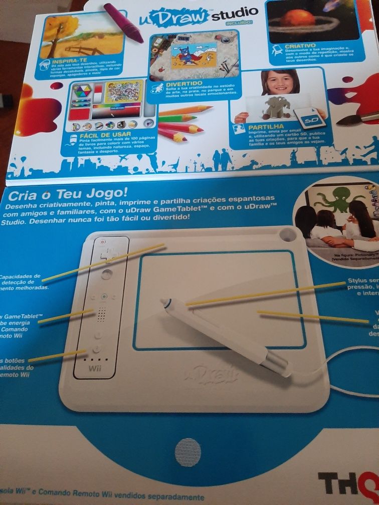 Wii- Tablet UDraw + jogos