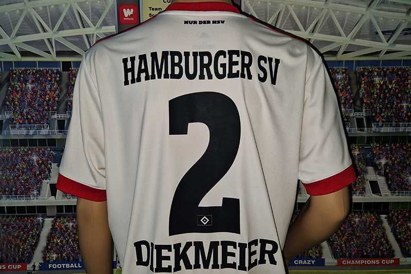 Hamburger SV Adidas Climacool 2017-18 home #2 Dennis Diekmeier size XL
