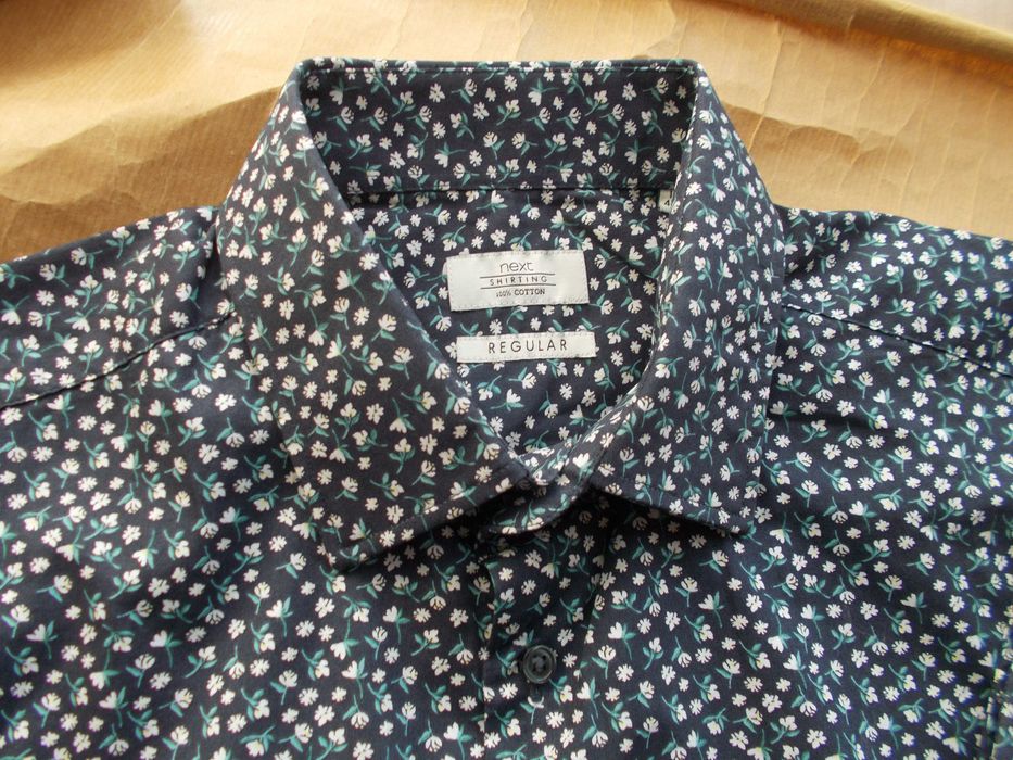L NEXT Sygnature Nowa,  Designerska Koszula Męska L 41,5 cm UK