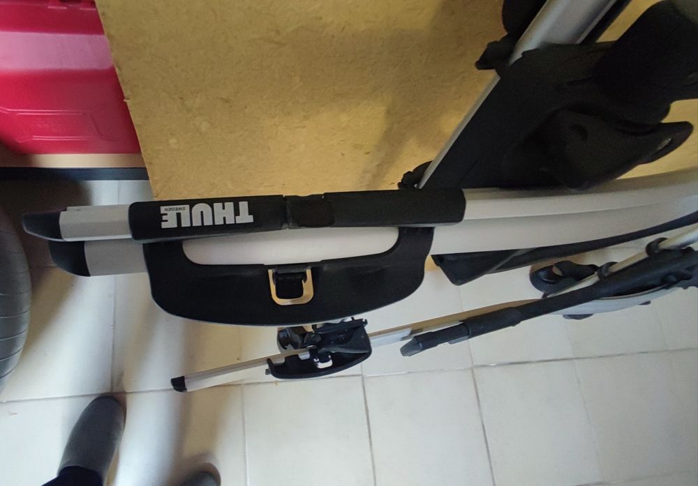 Suporte e barras tejadilho para bicicleta