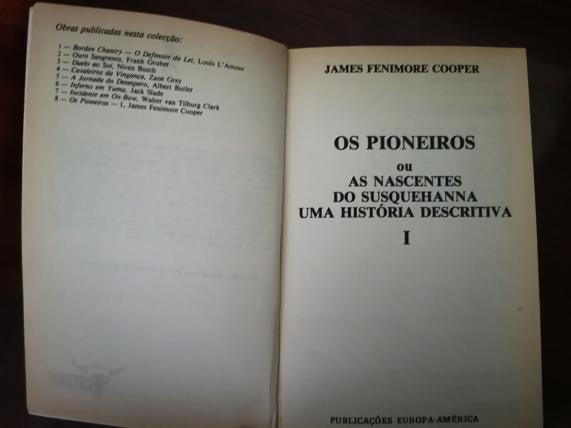 Os Pioneiros de James Fenimore Cooper