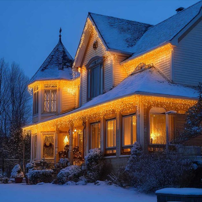 Вулична led-гірлянда LUMION "Бахрома" 3х0.7м 100led, білий колір