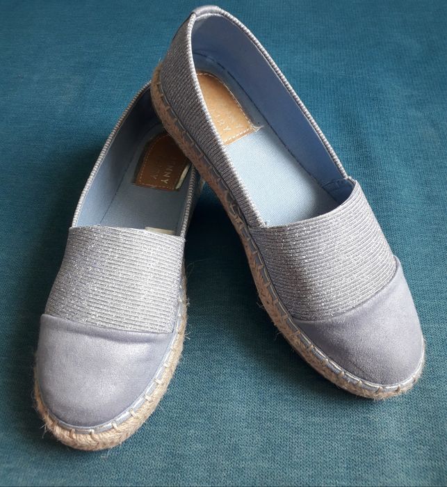 Nowe Buty półbuty espadryle baleriny błękitne roz. 38 CCC