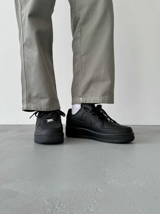 Мужские кроссовки Nike Air Force Black Classic F1. 40-45