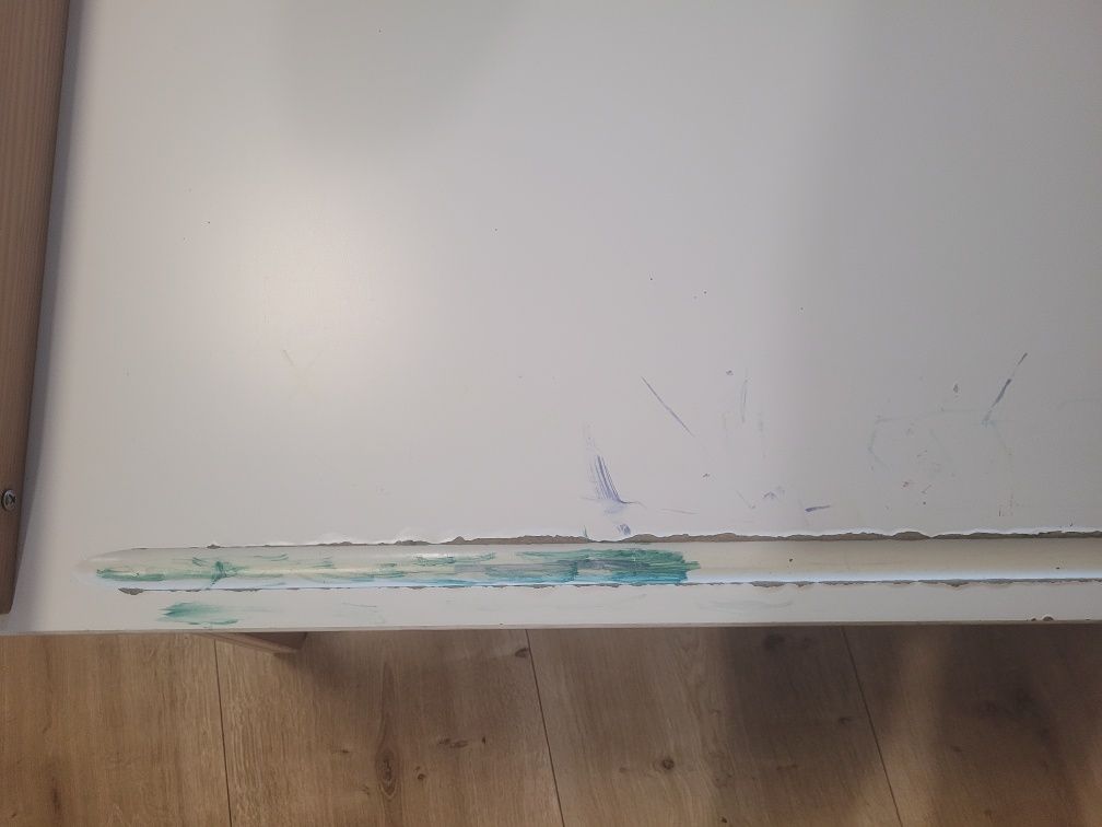 Biurko dla dziecka drewniane Flisat Ikea z pojemnikami