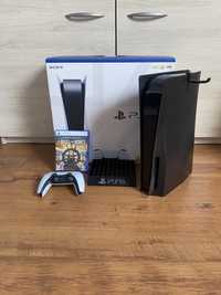 Zestaw Jak Nowy Playstation 5 1TB PS5 z napędem Czarna Skull and Bones