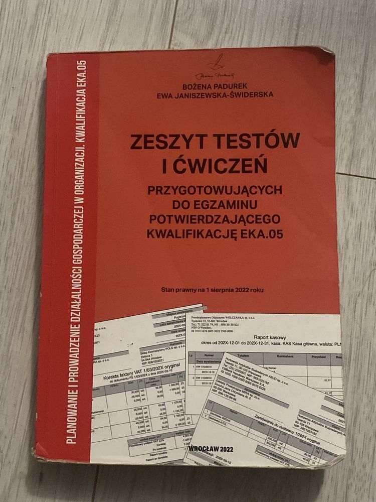 zeszyt testow i cwiczen przygotowujacych do egzaminu EKA.05 Padurek