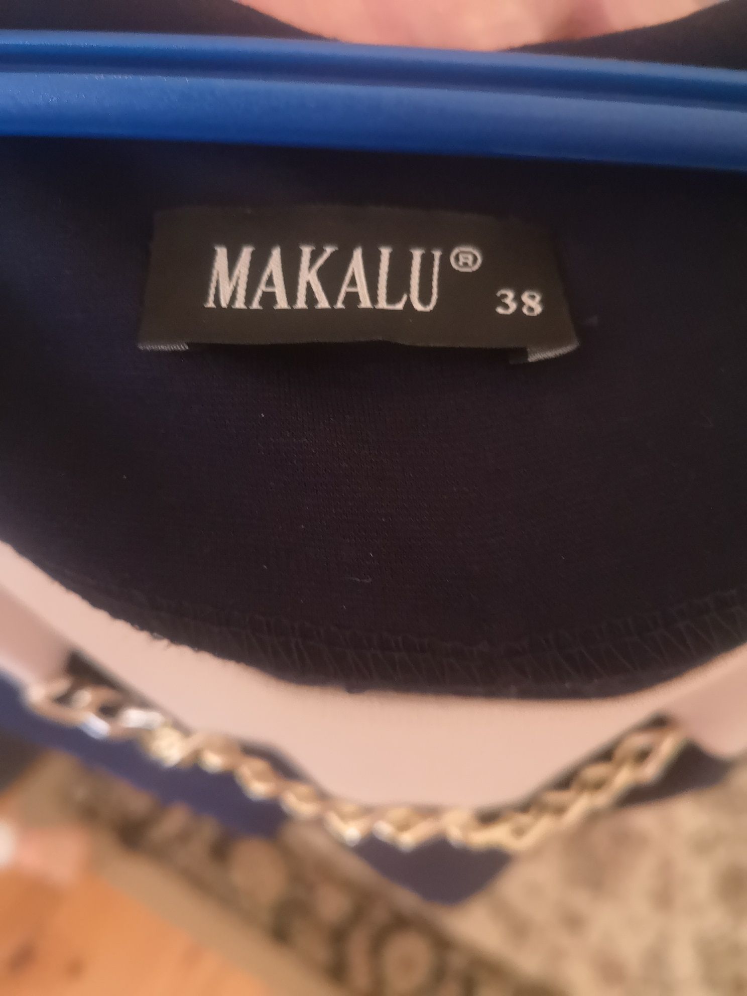Sukienka Makalu 38 rozmiar granatowa