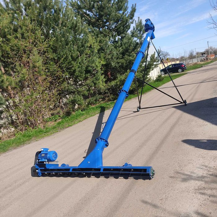 Комплект шнековый погрузчик с подборщиком, шнек зерна, 133х4 м