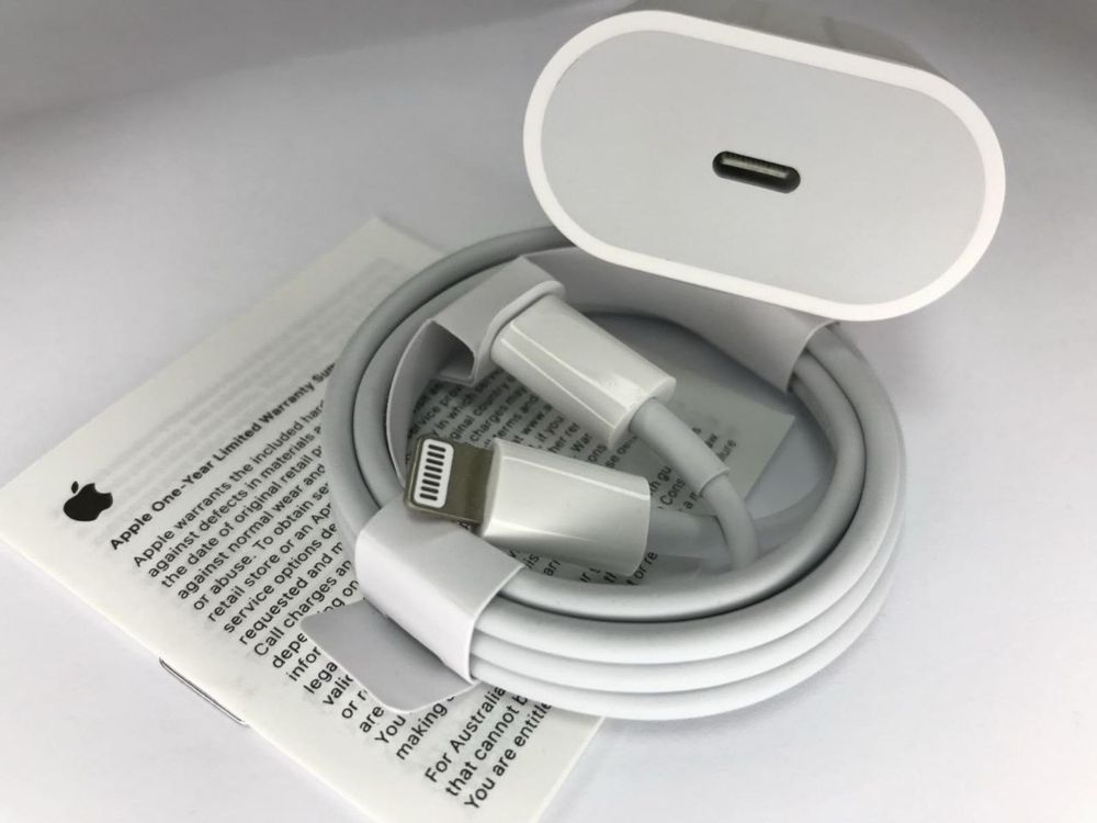 Зарядка Apple USB-C 20w Быстрая зарядка айфон iPhone + кабель