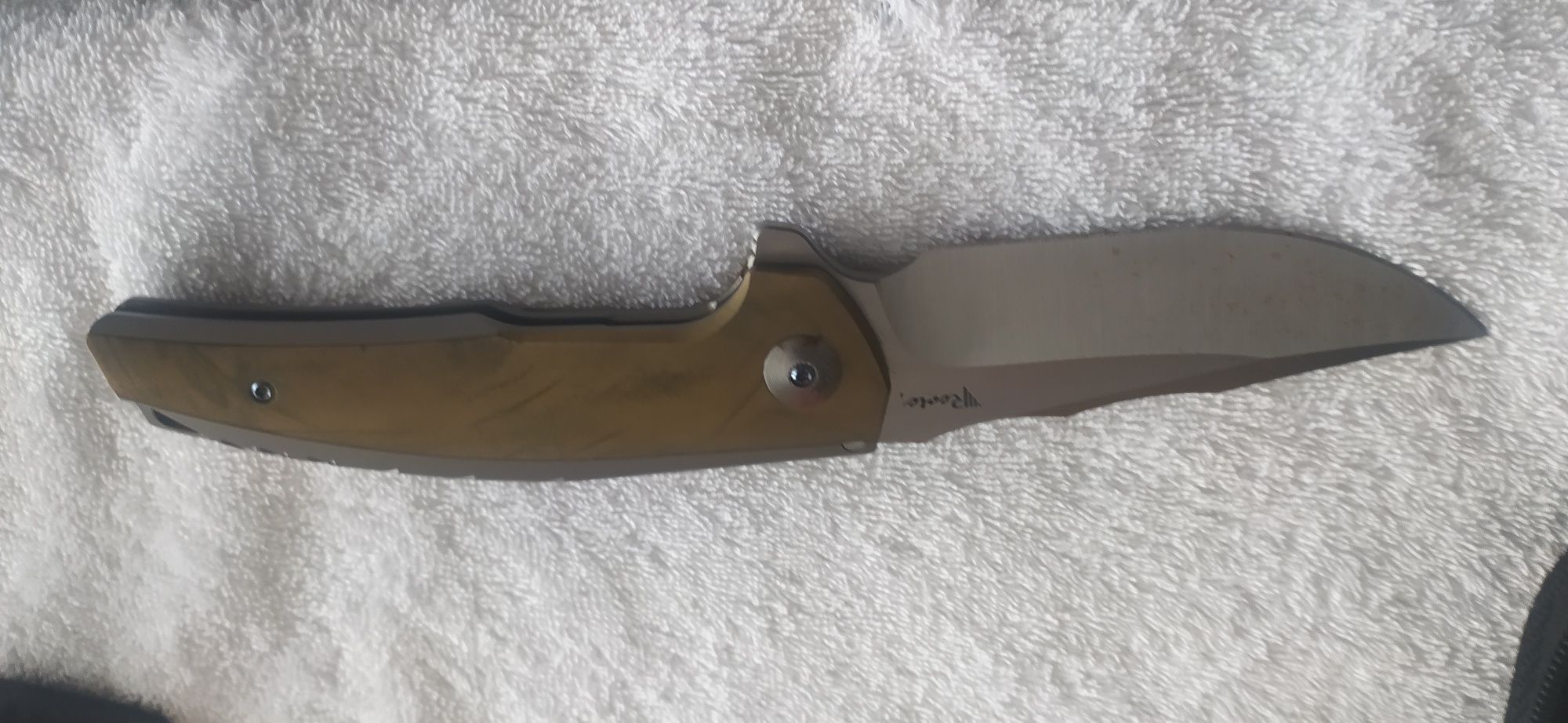 Nóż survival, Nóż składany Reate K3 CTS-204P, drop point, CF
