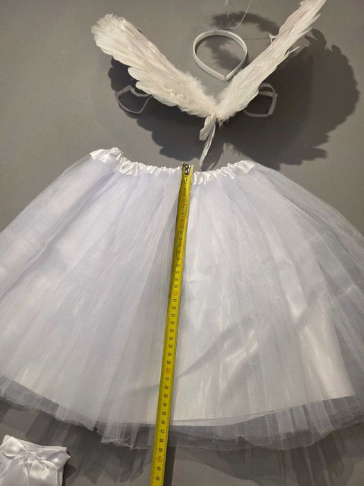 Strój Anioła, Skrzydła Białe z Piór – Na Halloween, Cosplay