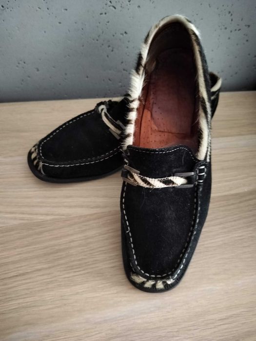 Buty damskie 39 G`Field mokasyny naturalna skóra wygodne lekkie dł25,5