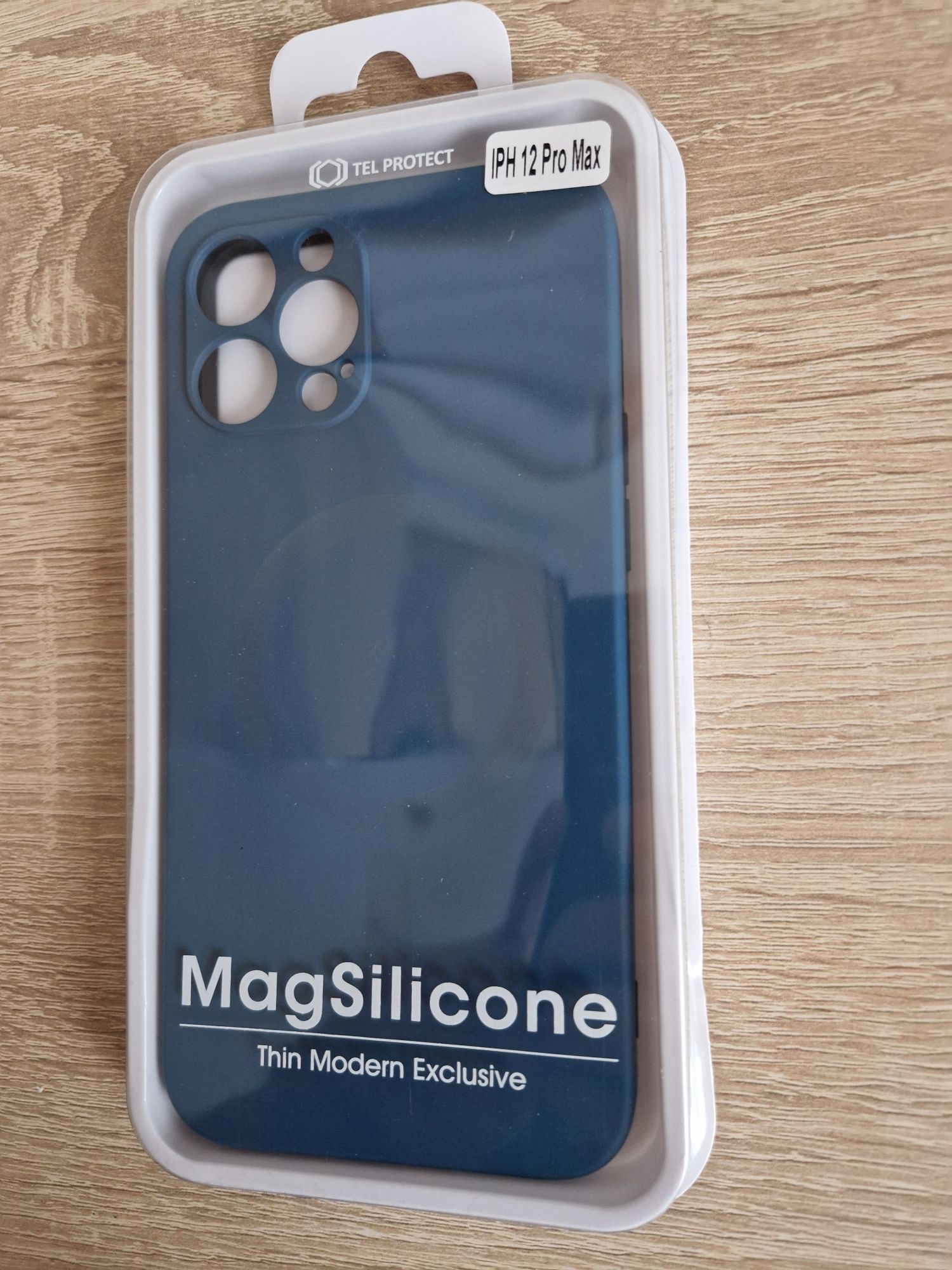 Etui TEL PROTECT MagSilicone Case do Iphone 12 Pro Max Granatowy