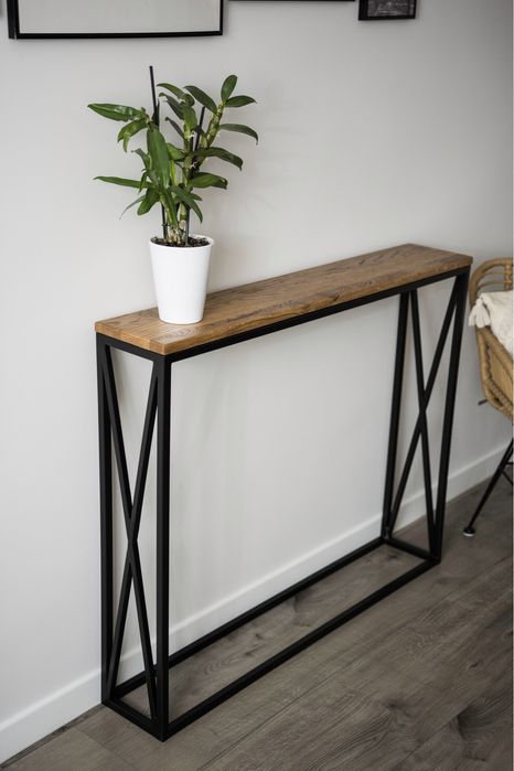 Konsola dębowa loft/industrial,różne wzory!