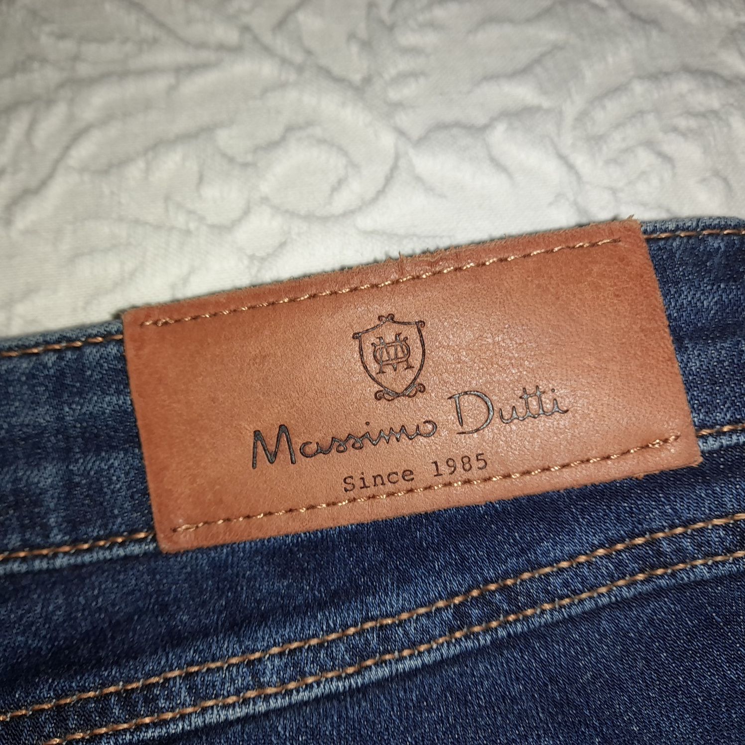 Calça ganga azul escuro regular fit Massimo Dutti - como novas