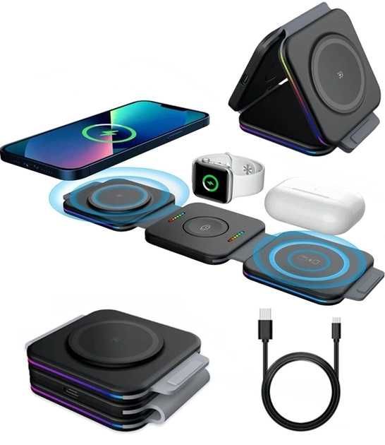 MagSafe зарядка 3-в-1 | Телефон, Навушники, Годинник — все в одному