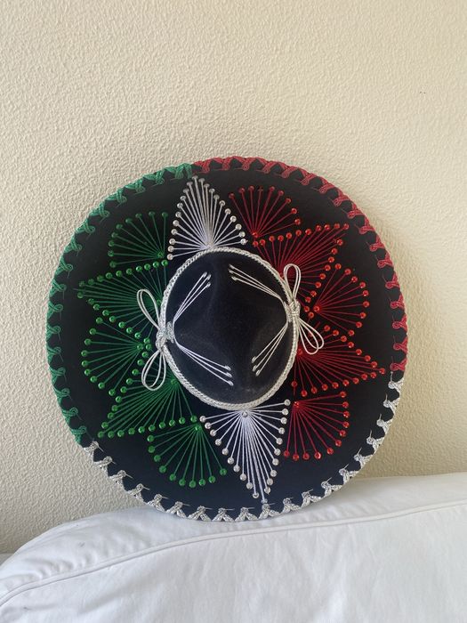 Chapéu tipico mexicano veio de uma viagem ao mexico 48 cm