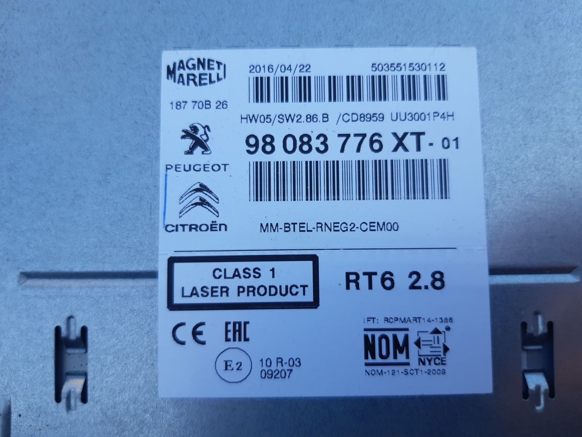 Radio Navigacja Peugeot Citroen RT6 Orginal