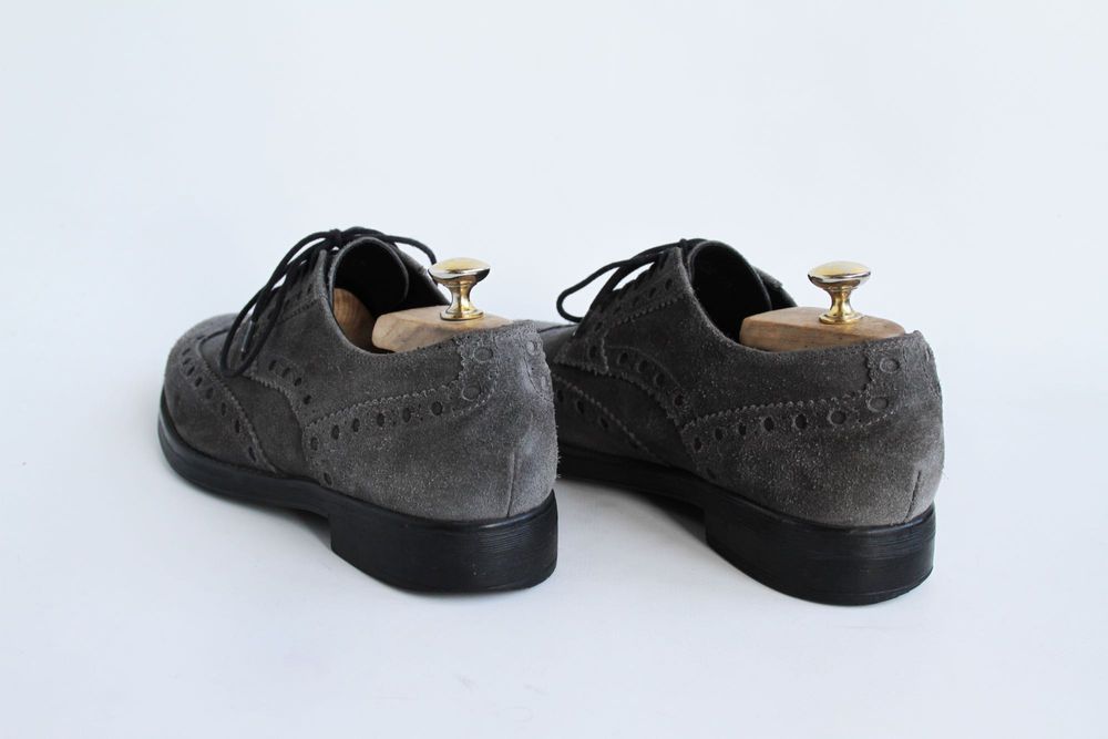 туфли броги кожаные (замшевые) Geox размер 40-41
