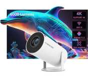 Projetor led 6000 lumens + Android 11 + Keystone 4D / 1080P