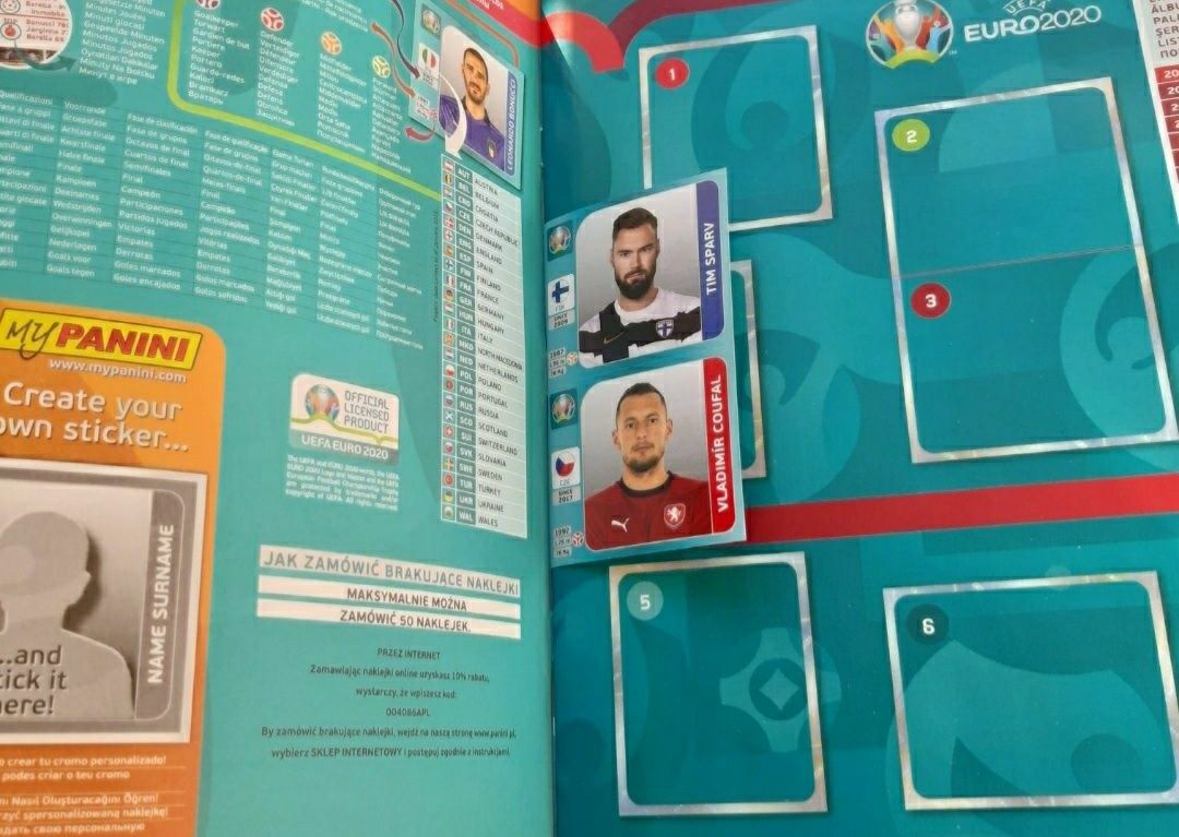 NOWY album katalog piłkarski Panini UEFA Euro 2020 Tournament