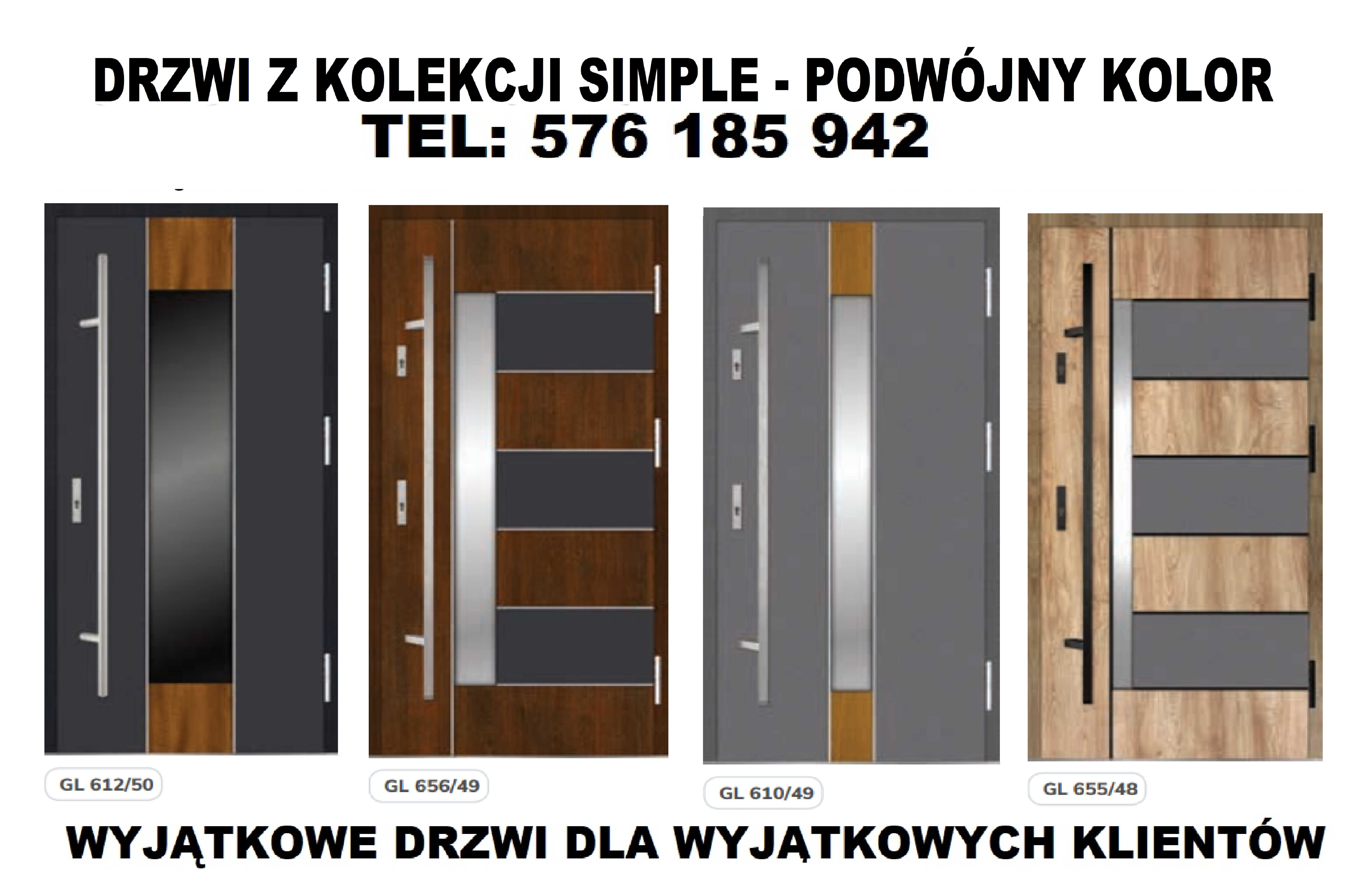 Antywłamaniowe drzwi wejściowe- zewnętrzne z MONTAŻEM, ocieplone