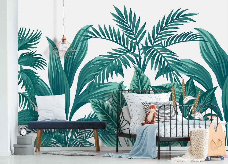 Fototapeta Liście Palmy Pastele Na Ścianę 3D Twój Rozmiar + KLEJ