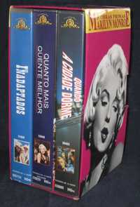 3 Obras Primas Marilyn Monroe Filmes VHS