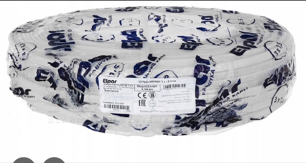 Kamplet kabli elpar 3x2,5 i 3x1,5