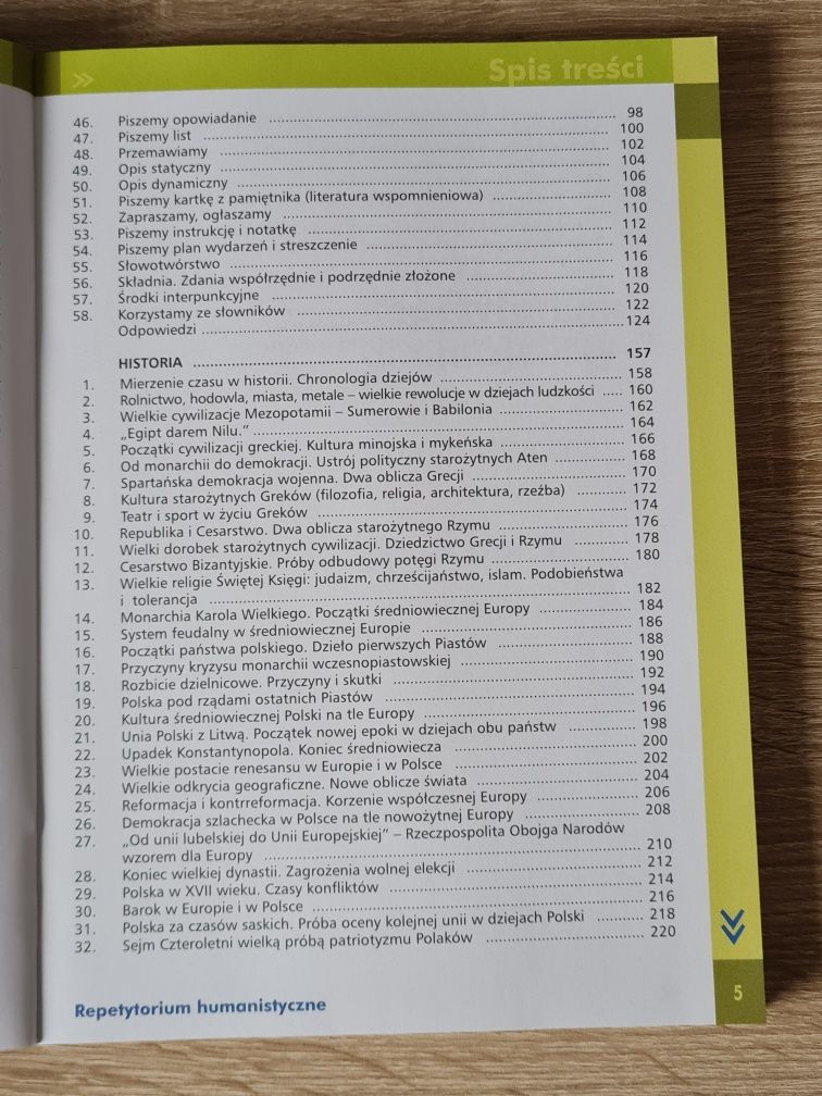 Nowe Repetytorium - język polski i historia